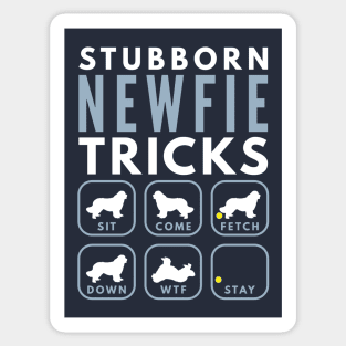 Stubborn Newfoundland Tricks - Dog Training Sticker